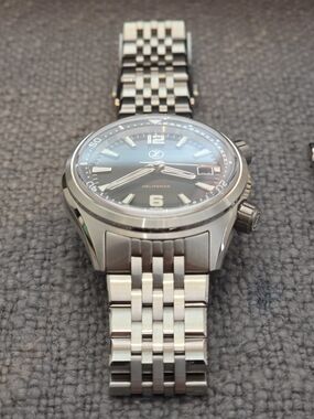 ZELOS Stainless Steel Bracelet Watch with Blue Dial